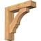 Ekena Millwork Balboa Block Smooth Bracket w/ Offset Brace, Western Red Cedar, 5 1/2"W x 22"D x 22"H BKT0604X22X22BOA05SWR - alternate 1